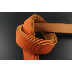 Ременная заготовка Шелк Рыжая + Плита Вельвет