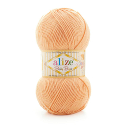 Беби бест (Baby best) пряжа Alize 10% бамбук 90%акрил 5х100г/240м 81 Персик