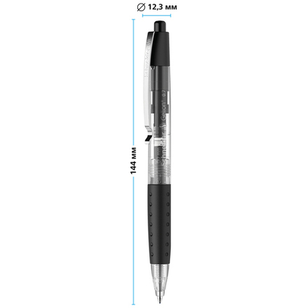 Ручка гелевая автоматическая Schneider "Gelion+" черная, 0,7мм