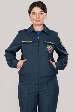 Костюм летний  женский МЧС (Патруль-240, серо-синий)