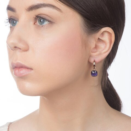 Серьги Qudo Firenze tanzanite 300119 V/RG