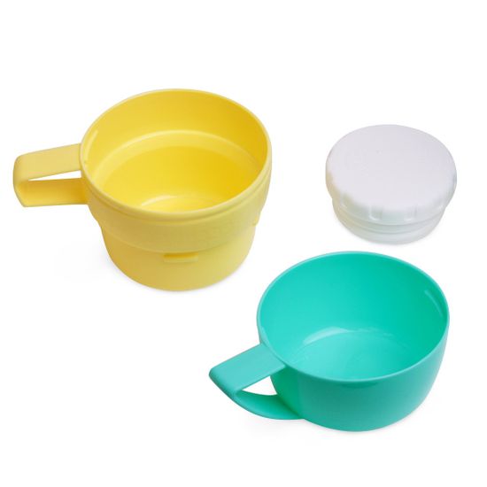 Термос 450 мл пластиковый со стеклянной колбой (2 чашки) Kamille KM-2078