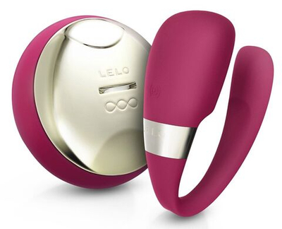 Ярко-розовый вибромассажер для пар Tiani 3 Cerise с ДУ (Цвет: розовый)