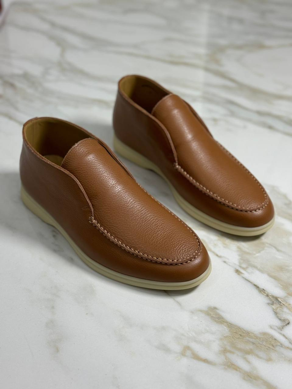 Высокие лоферы Loro Piana
