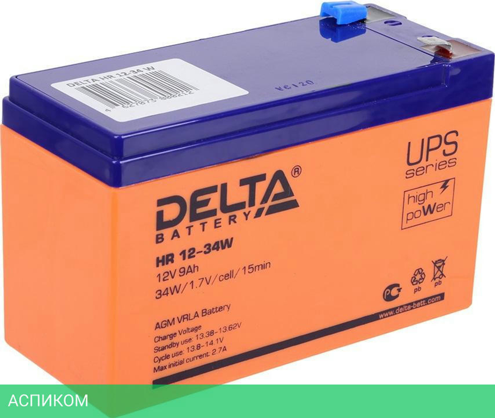 Аккумулятор для ИБП Delta HR 12-34W