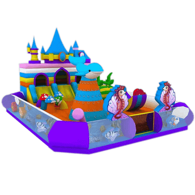 Коммерческий надувной батут "Дельфинчик"