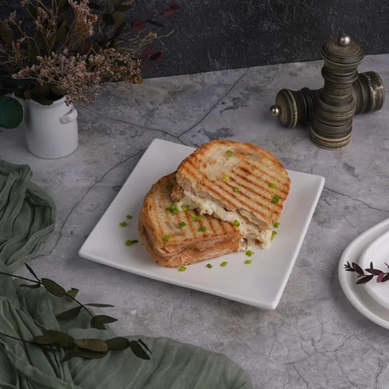 Тарелка 20*20 см h2,4 см квадратная белая фарфор NEW P.L. Proff Cuisine [4]
