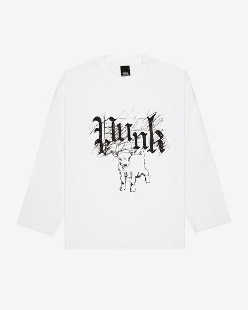 Лонгслив Kraizy Stripes Goat белый