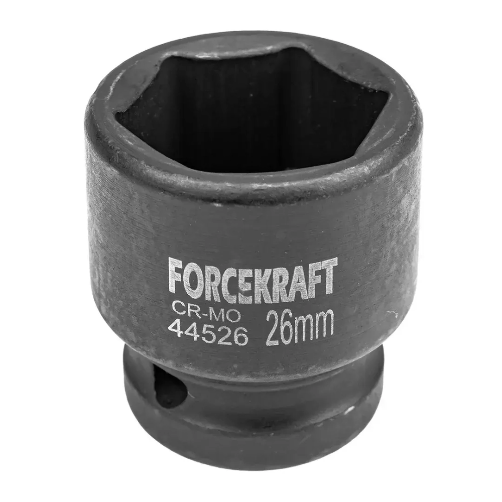 Головка ударная 26мм (6гр.),1/2'' FORCEKRAFT FK-44526