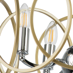 713053 Люстра REGOLO 5х40W E14 ХРОМ/ЗОЛОТО