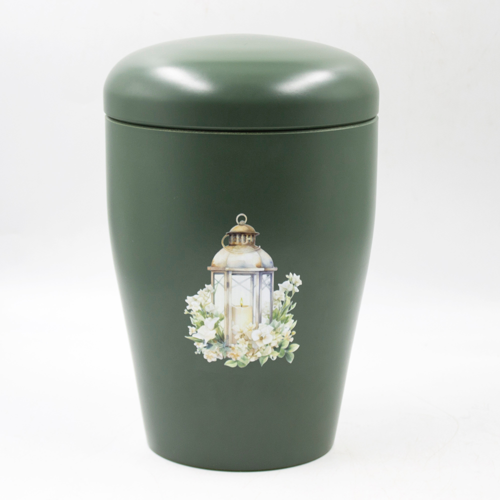 Урна для праха биоразагаемая "Эдем" зеленая