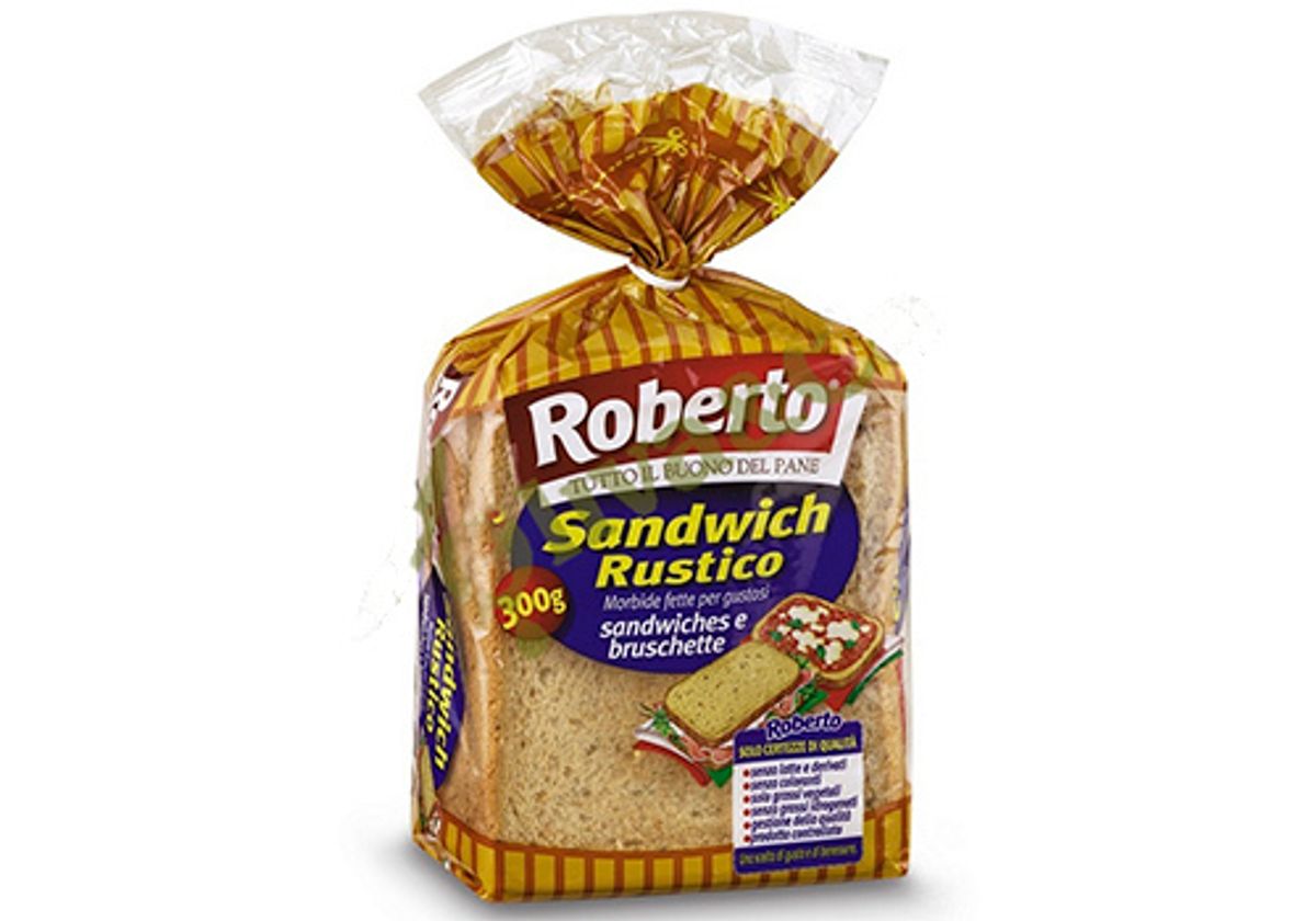 Хлеб для сэндвичей из ржаной муки со злаками Roberto, 300г