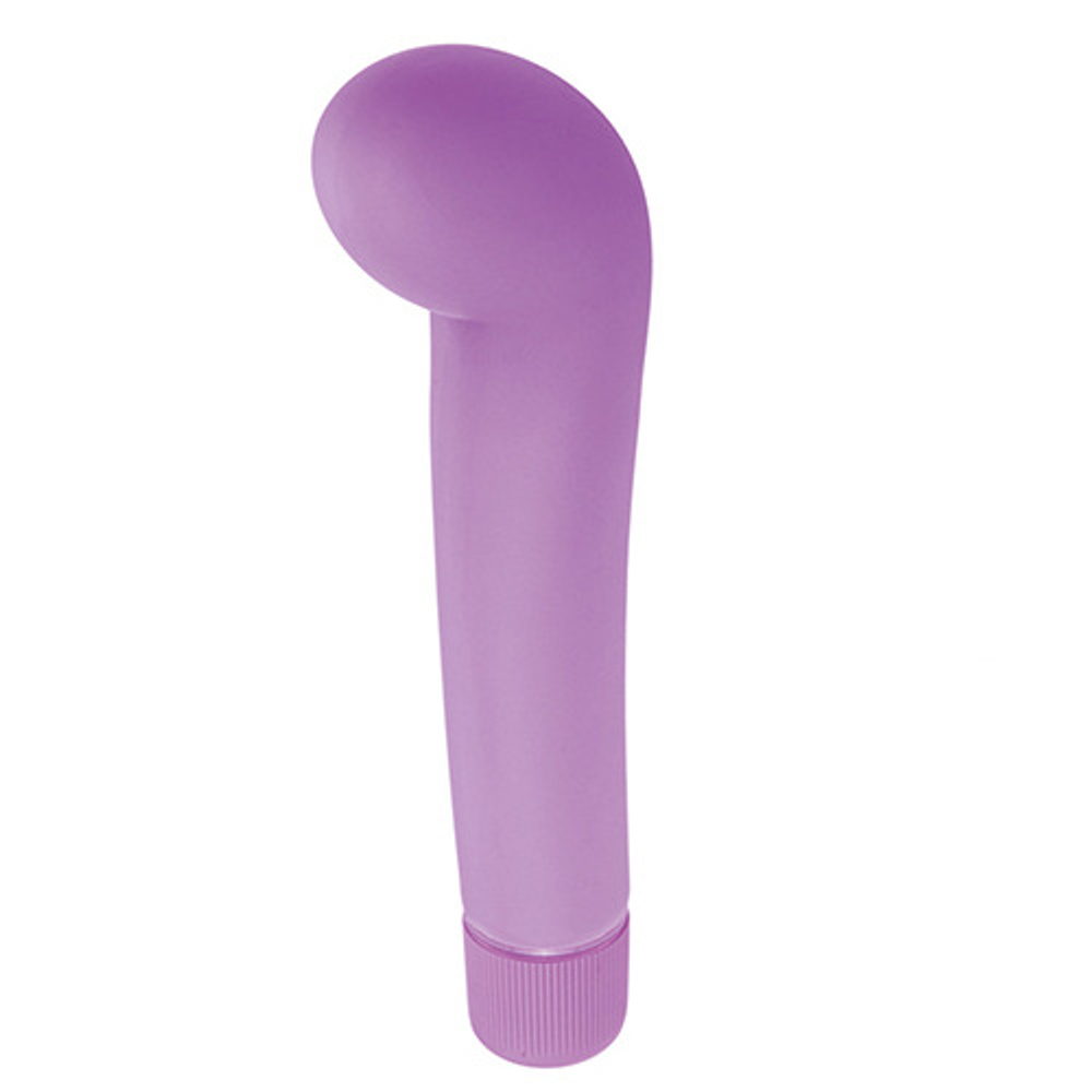 Фиолетовый вибростимулятор для G-точки G-PLEASURE STYM SILICONE - 12,5 см. (Цвет: фиолетовый)