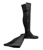 Кожаные ботфорты Kurt Geiger - черный(572000109)