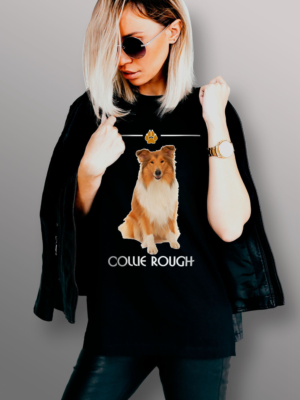 Футболка собака породы колли