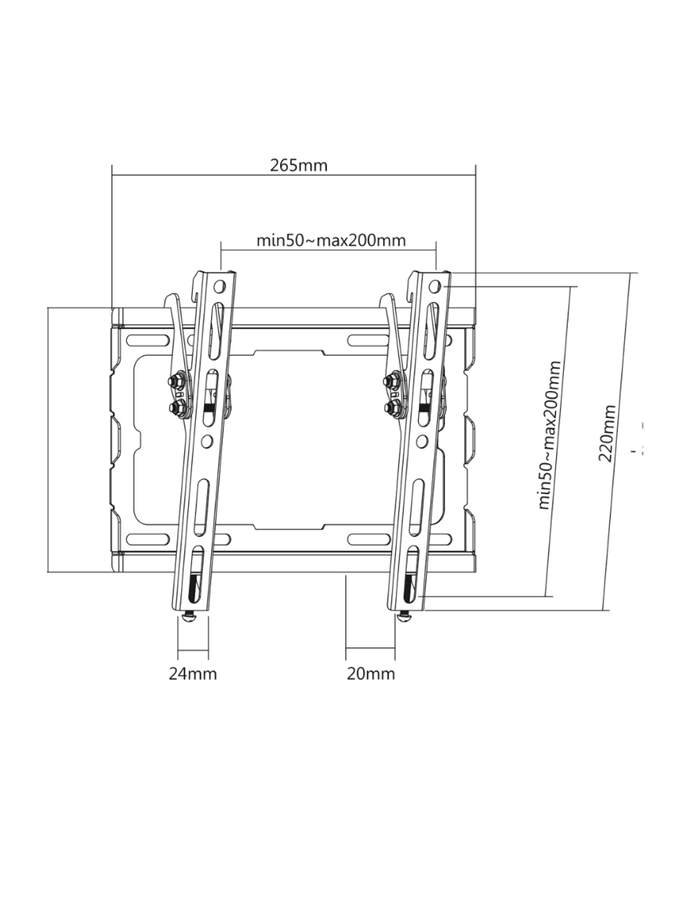 Кронштейн TV BRACKET BASIC-22T,