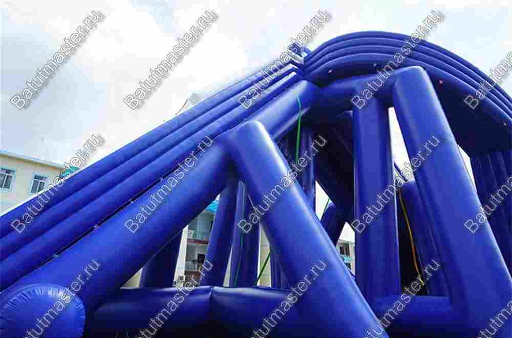 Надувная прямая водная горка «Трезубец», 58*18*11 м