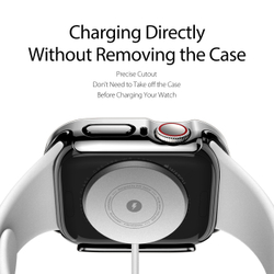 Чехол-бампер черный из TPU от Dux Ducis для смарт часов Apple Watch 10 серия, размер 42 мм, серия Hamo Series Case