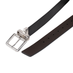 Ремень Calvin Klein Pebbled Leather Reversible Jean Belt Black / Brown