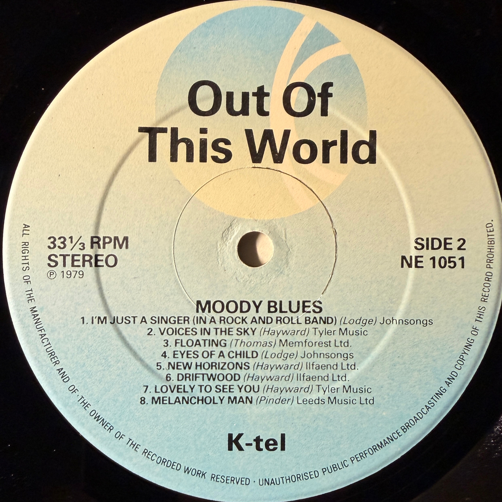 The Moody Blues ‎– Out Of This World (Англия 1979г.) Т