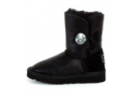 UGG Kids Bailey Button Bling Metallic Black