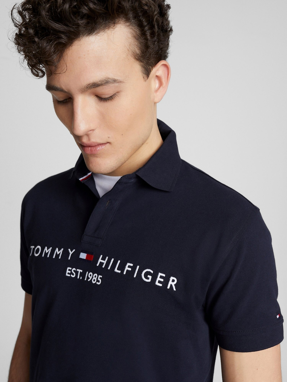 Поло Tommy Hilfiger Regular Fit Tommy Logo Desert Sky