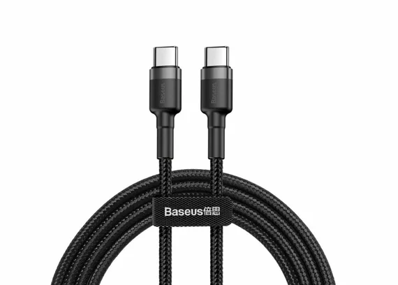 Кабель Baseus High Density Braided Fast Charging Type-C to Type-C 100W 1m (CATGD-01) Black