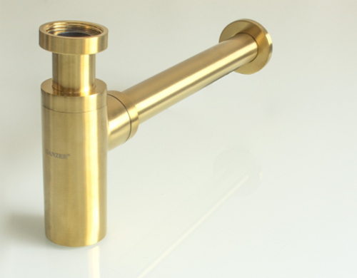 Сифон МЕТАЛЛ. (МАТ. ЗОЛОТО) GANZER (20/1шт)