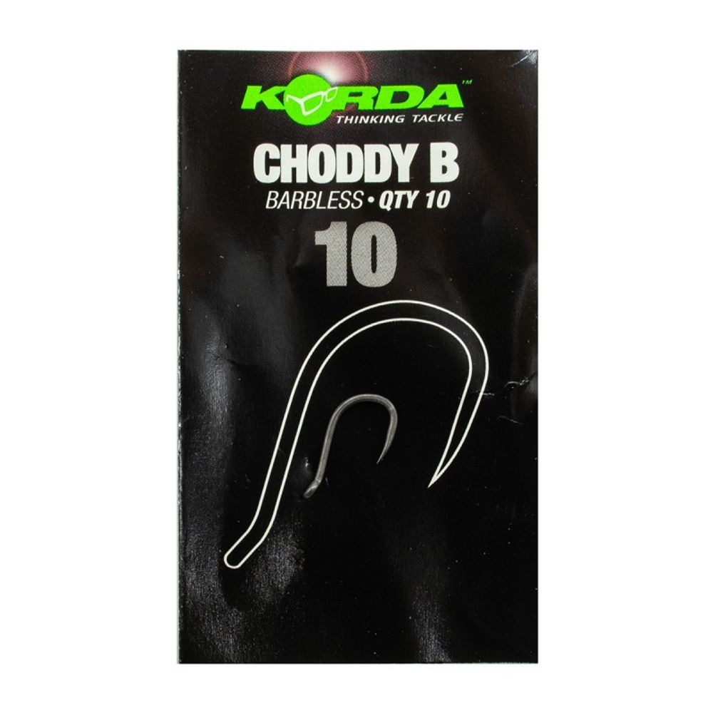 KORDA Крючок Choddy Barbless №10 без бородки 10шт