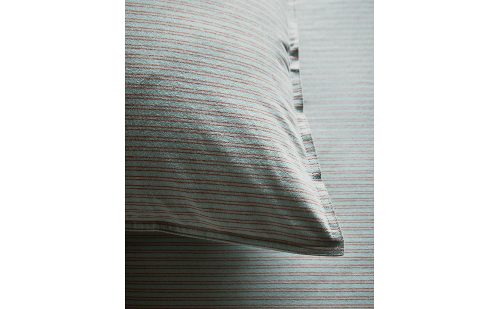 Наволочка Zara Home фланель, хлопок 100%, в полоску, 2611/091