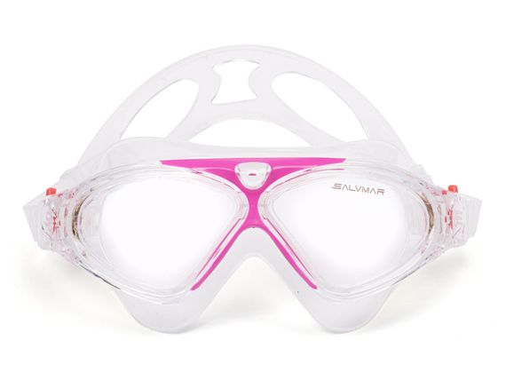 Очки для плавания детские Fluyd Freedom JR прозрачный силикон/розова рамка