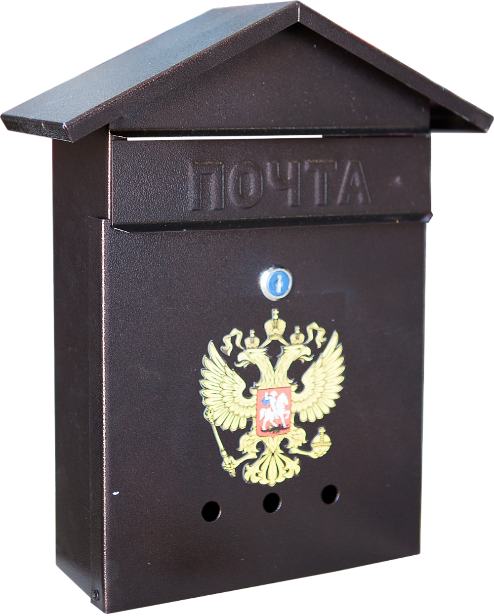 Почтовый ящик "Россия" Дом № 2 «ГЕРБ» (разные цвета)