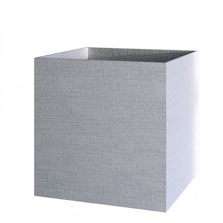 Кашпо CUBE EROSIA WHITE 100x100x100