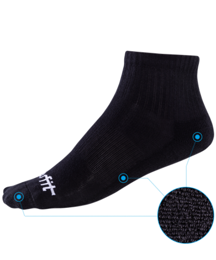 Носки средние c амортизацией SW-208, черный, 2 пары