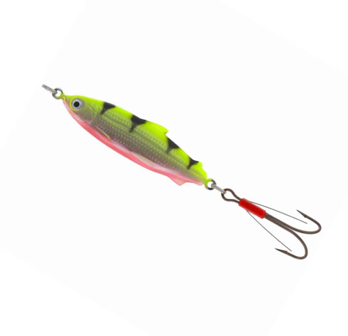 Блесна Kuusamo Muikku 90/17 незацепляйка, цвет BL/FYe/FR UV