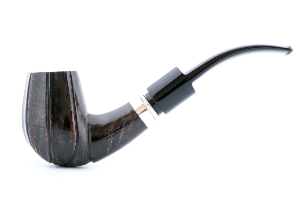 Курительная трубка Mastro De Paja Unica Black, в шкатулке M892-1