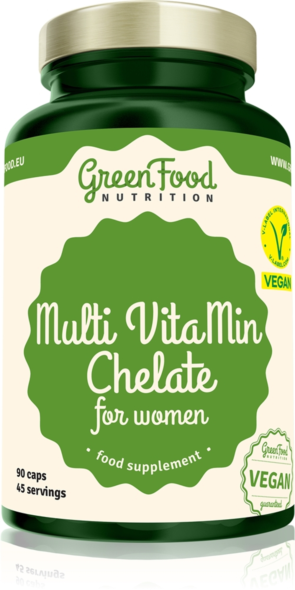 GreenFood Nutrition Multi VitaMin Chelate for Women - Комплексный мультивитамин с минералами для женщин, 90 caps.