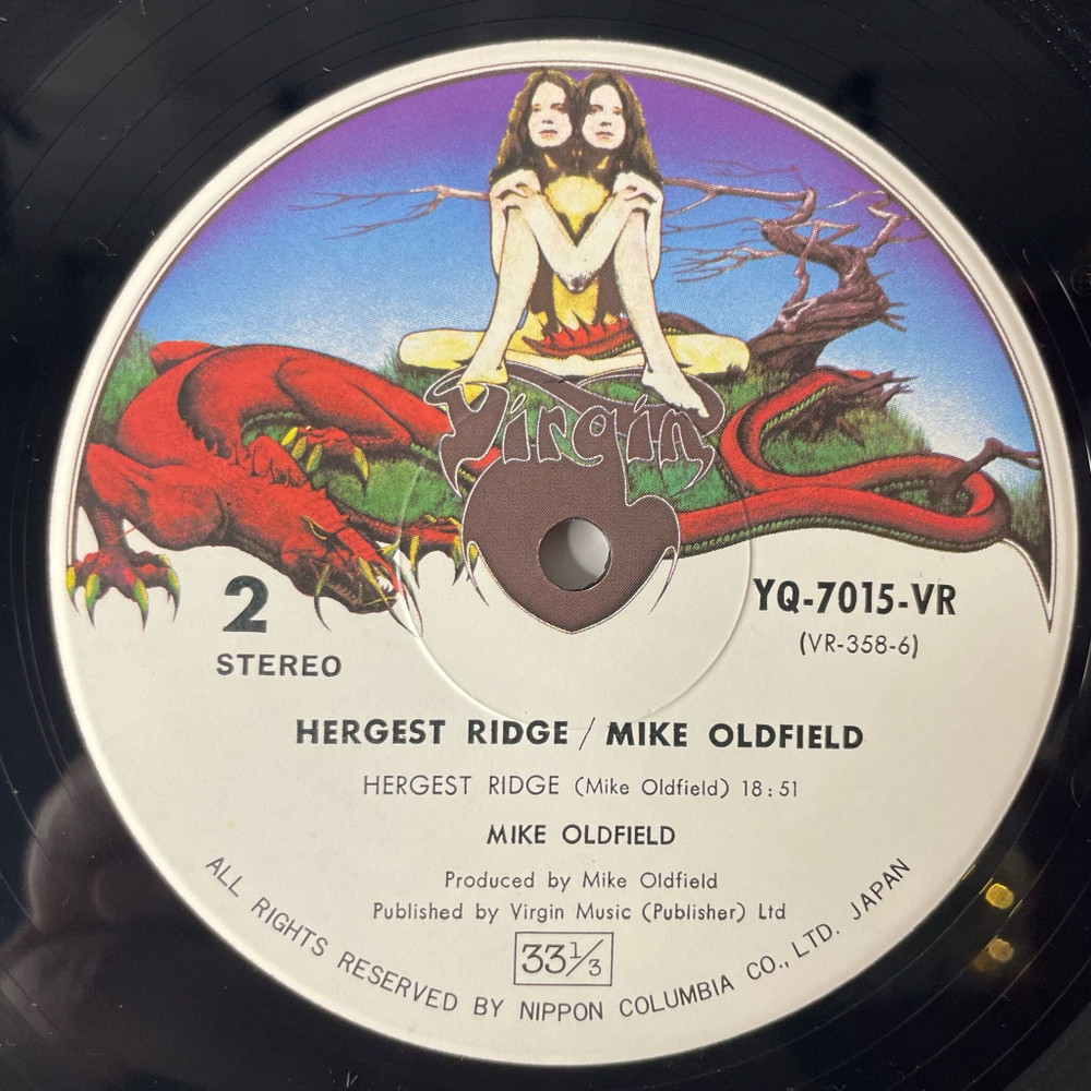 Винтажная виниловая пластинка LP Mike Oldfield Hergest Ridge (Japan 1974) (No Obi)