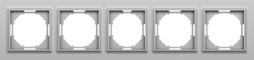 Рамка 5-я,  Wave сталь,  серия A07