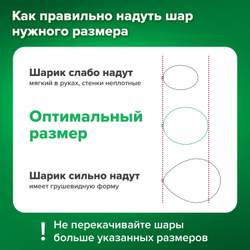 Шары воздушные НАБОР ДЛЯ ДЕКОРА "Нежность", 105 шаров, голубой/мятный/золото, BRAUBERG KIDS, 591896
