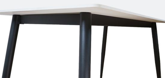 Стол ВИКО керамика, белый глянец Т11мм, 140-80-76 см