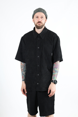 Рубашка BLK CROWN Baggy Вельвет Черный