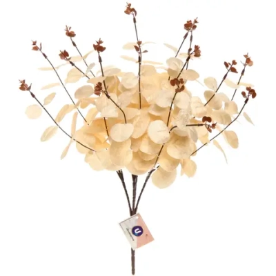 Искусственные цветы «FLOWERS MAGIC» 50см Эвкалипт кремовый