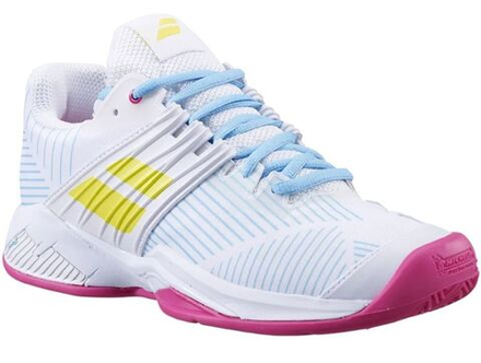 Женские Кроссовки теннисные Babolat Propulse Fury Clay Women - white/sulphur spring