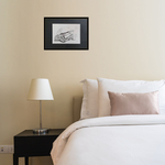 Картина, графика в паспарту 21х30 см на стену для интерьера "Сэндвич"