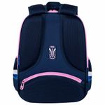 Ранец BRAUBERG FIT, 2 отделения, Night watcher, СВЕТЯЩИЙСЯ, 38х27х14 см, 273108