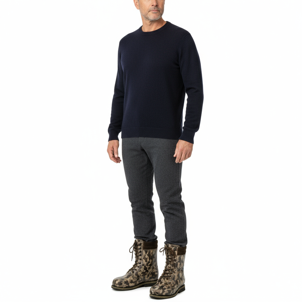 Унты-берцы мужские из кожи камуфляж милитари