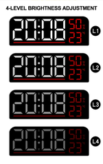 Часы-будильник настольно-настенные GH8027 White&Green