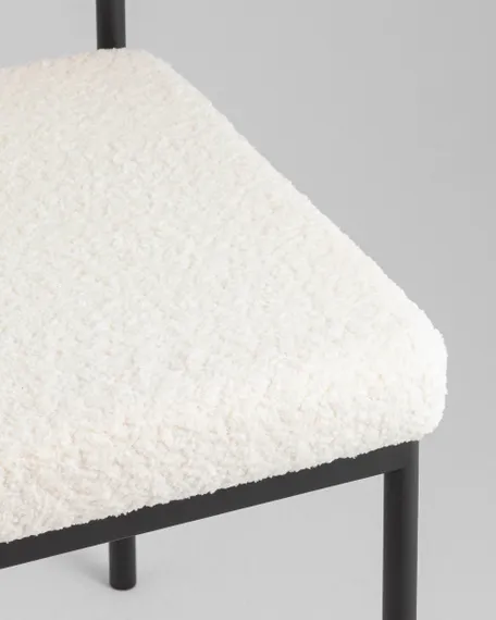 Стул Bau, молочное букле