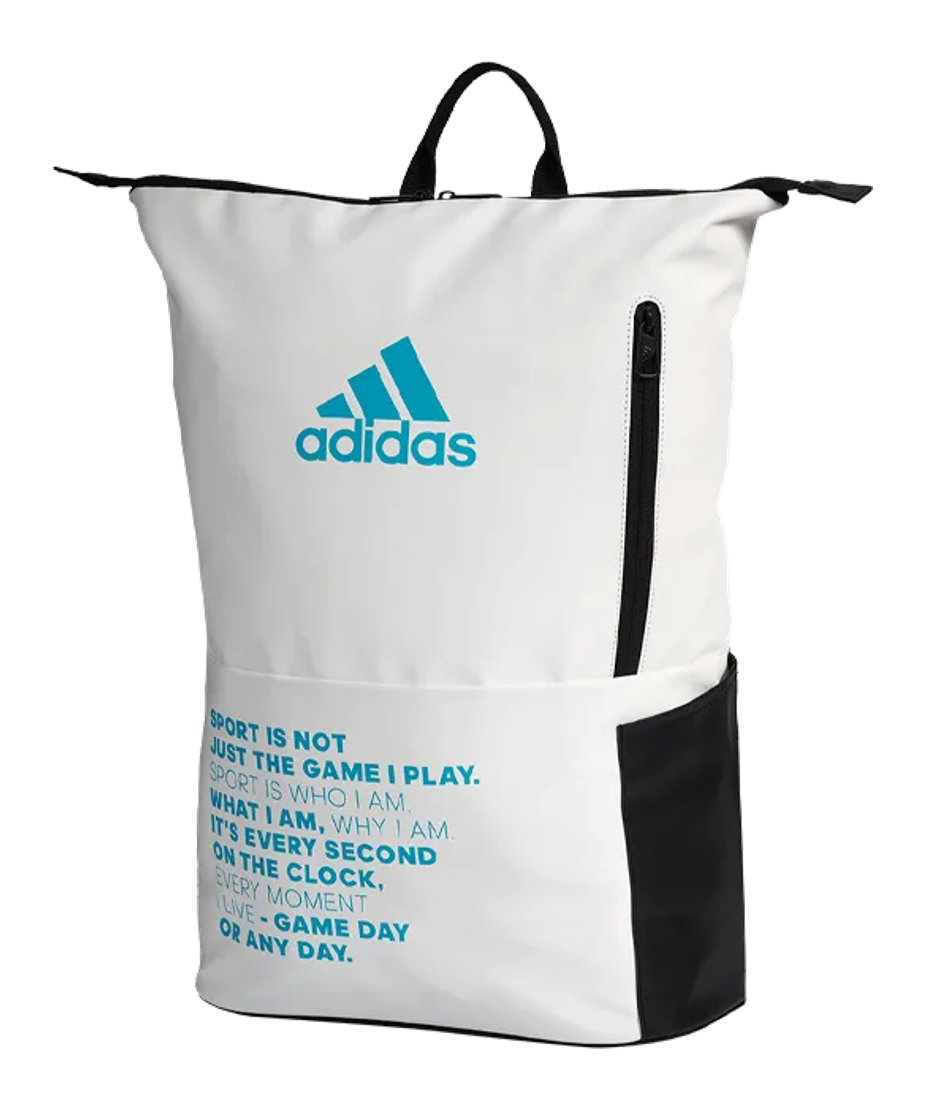 Рюкзак для падел Adidas Multigame White-Blue, лёгкий и водонепроницаемый